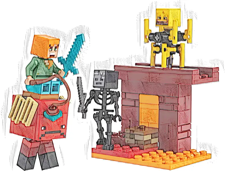 LEGO 21266 Minecraft Bitwa na moście Netheru