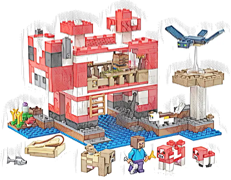 LEGO 21270 Minecraft Dom grzybowej krowy