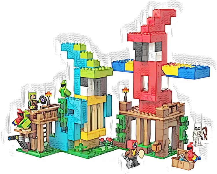 LEGO 21282 Minecraft Papugowe domki