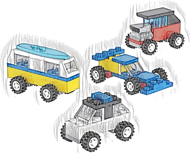 LEGO 30510 Classic 90 lat samochodów