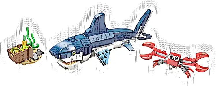 Zestaw LEGO® 31088 LEGO 31088 Creator 3 w 1 Morskie stworzenia