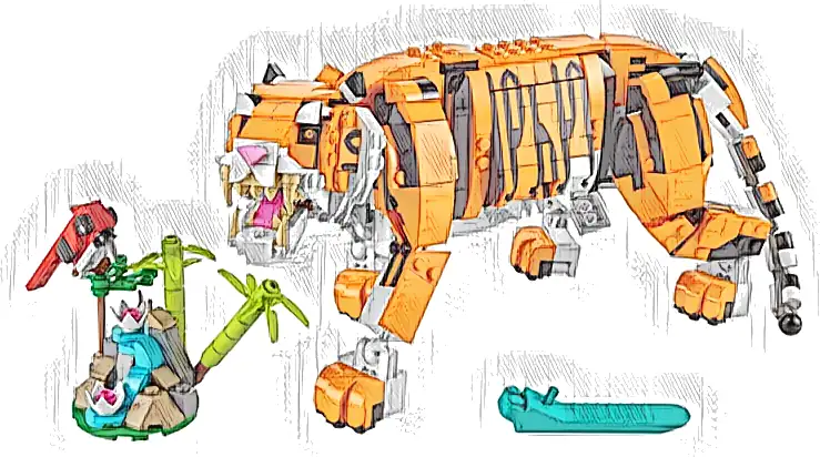 Zestaw LEGO® 31129 LEGO 31129 Creator 3 w 1 Majestatyczny tygrys