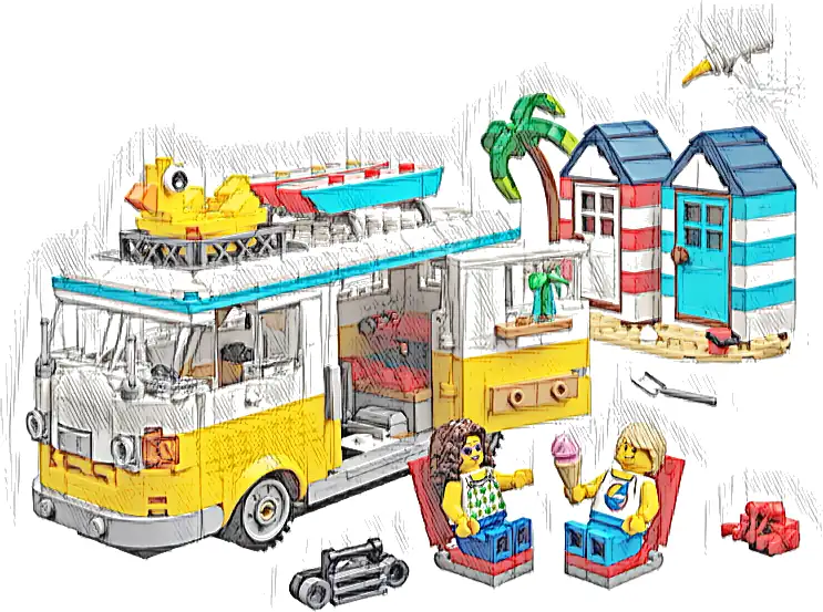 Zestaw LEGO® 31138 LEGO 31138 Creator 3 w 1 Kamper na plaży