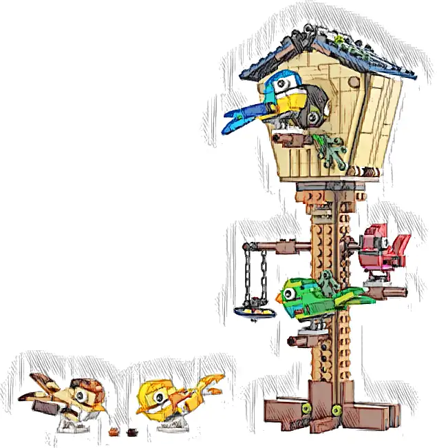 LEGO 31143 Creator 3 w 1 Budka dla ptaków