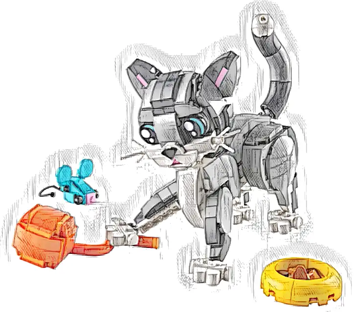 LEGO 31163 Creator 3 w 1 Psotny kot