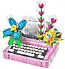 Typewriter with Flowers