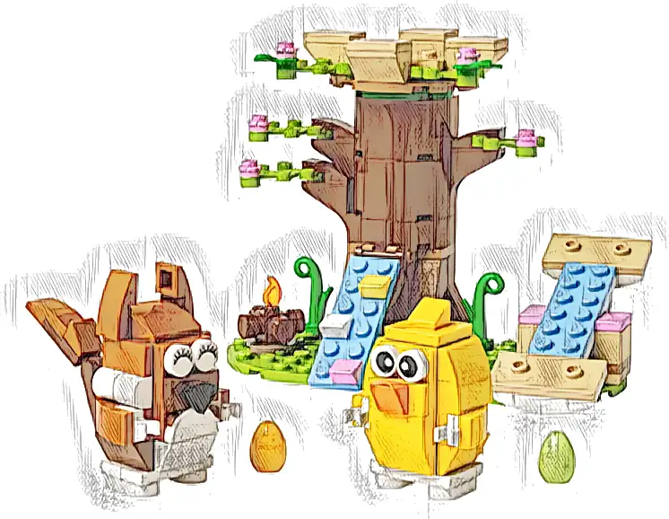 LEGO 40709 Wiosenny plac zabaw dla zwierzątek