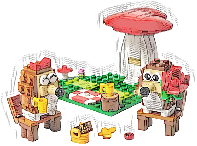 LEGO 40711 Piknik pary jeżyków