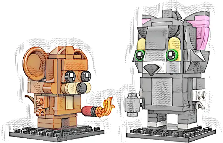 LEGO 40793 BrickHeadz Figurki Toma i Jerry’ego