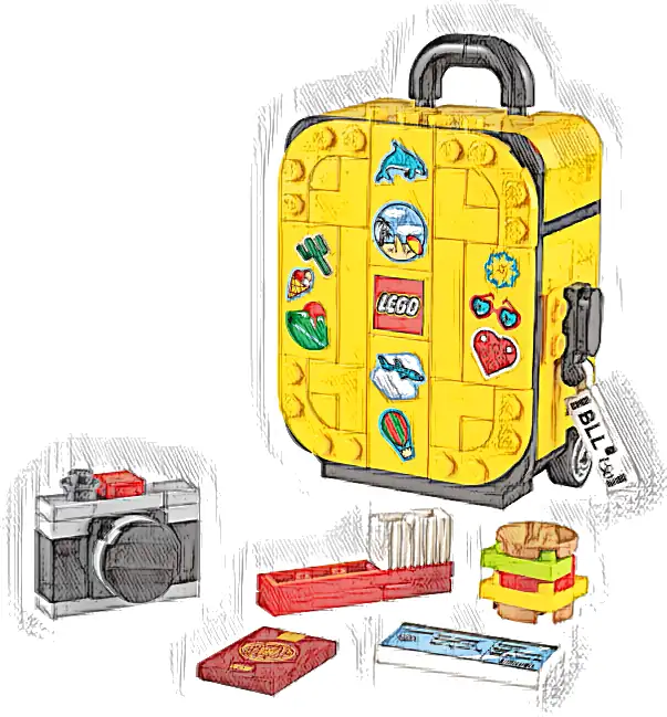 LEGO 40817 Żółta walizka podróżna