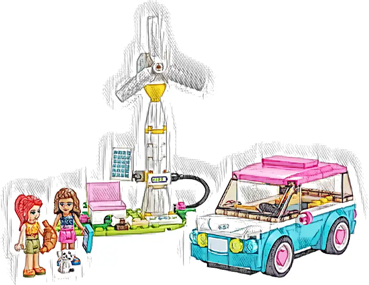 Zestaw LEGO® 41443 LEGO 41443 Friends Samochód elektryczny Olivii