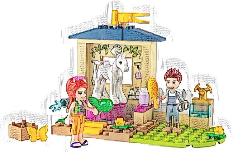 Zestaw LEGO® 41696 LEGO 41696 Friends Kąpiel dla kucyków w stajni