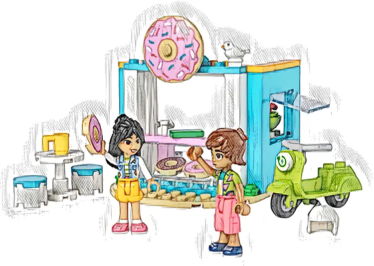 Zestaw LEGO® 41723 LEGO 41723 Friends Cukiernia z pączkami