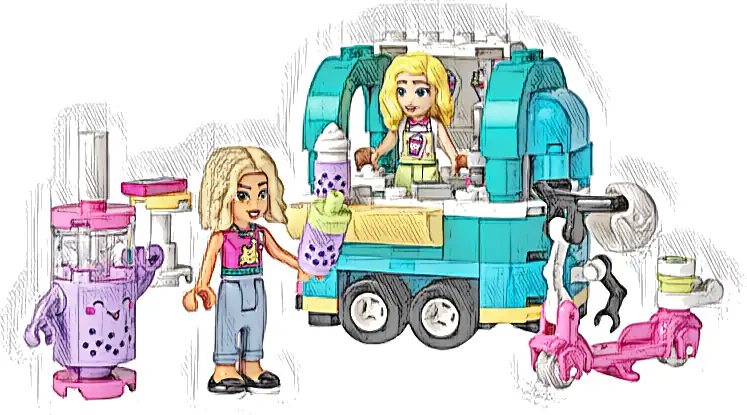 Zestaw LEGO® 41733 LEGO 41733 Friends Mobilny sklep z bubble tea