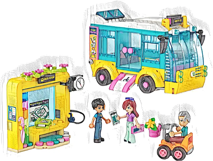 Zestaw LEGO® 41759 LEGO 41759 Friends Autobus miejski z Heartlake