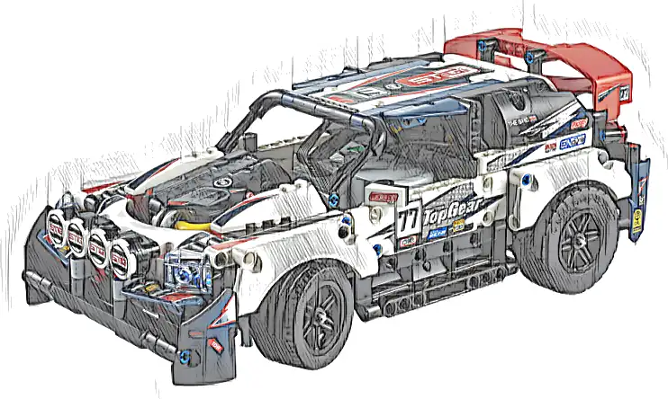 Zestaw LEGO® 42109 LEGO 42109 Technic Auto wyścigowe Top Gear sterowane przez aplikację