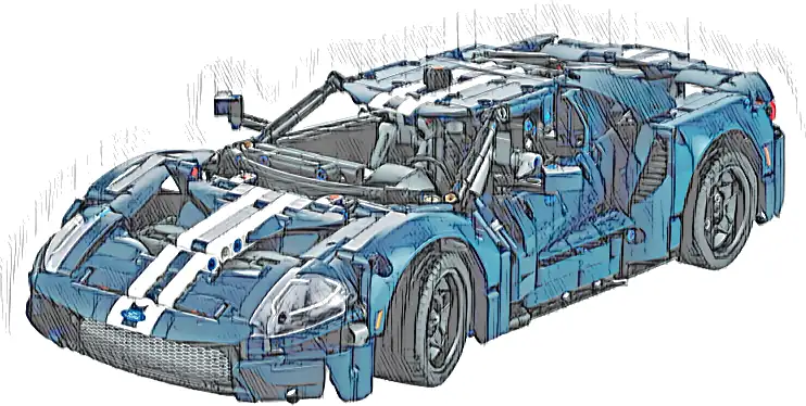 Zestaw LEGO® 42154 LEGO 42154 Technic Ford GT, wersja z 2022 roku