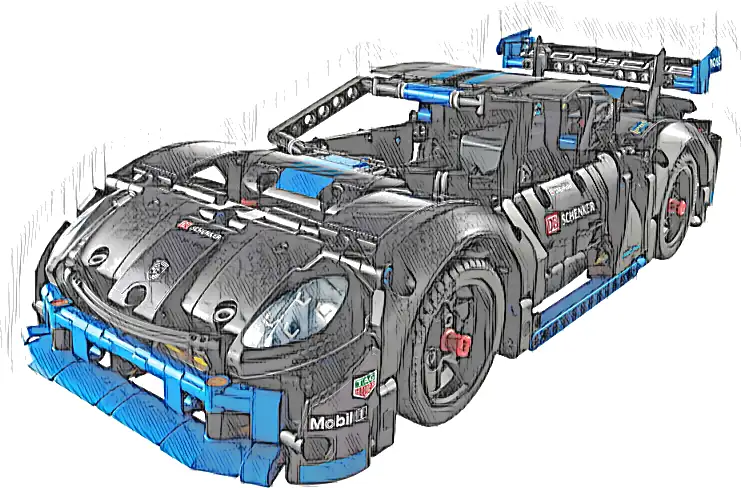 LEGO 42176 Technic Samochód wyścigowy Porsche GT4 e-Performance