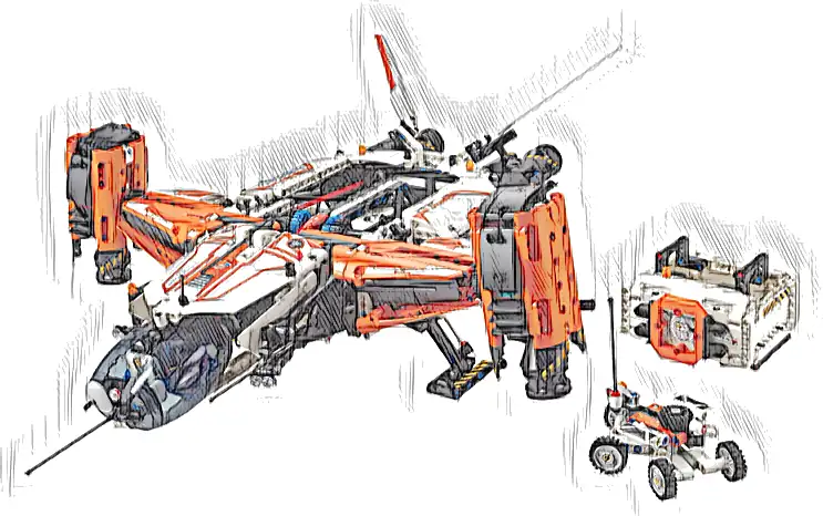 LEGO 42181 Technic Transportowy statek kosmiczny VTOL LT81