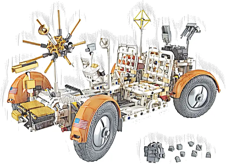 LEGO 42182 Technic NASA Apollo — pojazd LRV