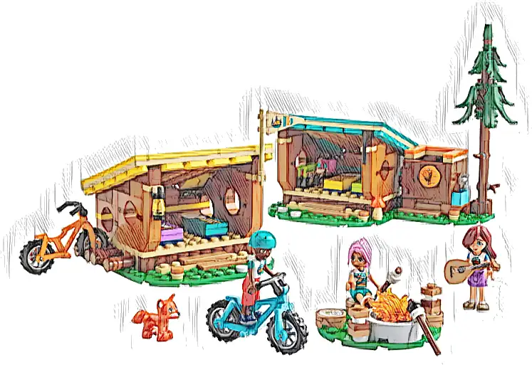 Zestaw LEGO® 42624 LEGO 42624 Friends Przytulne domki na letnim obozie
