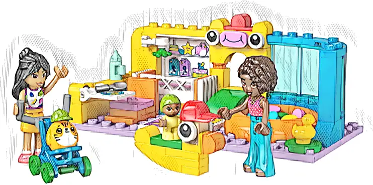 Zestaw LEGO® 42645 LEGO 42645 Friends Pokój zabaw młodszej siostry Aliyi