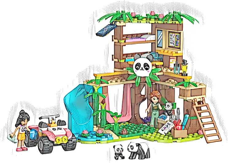 Zestaw LEGO® 42648 LEGO 42648 Friends Opieka nad pandami w rezerwacie