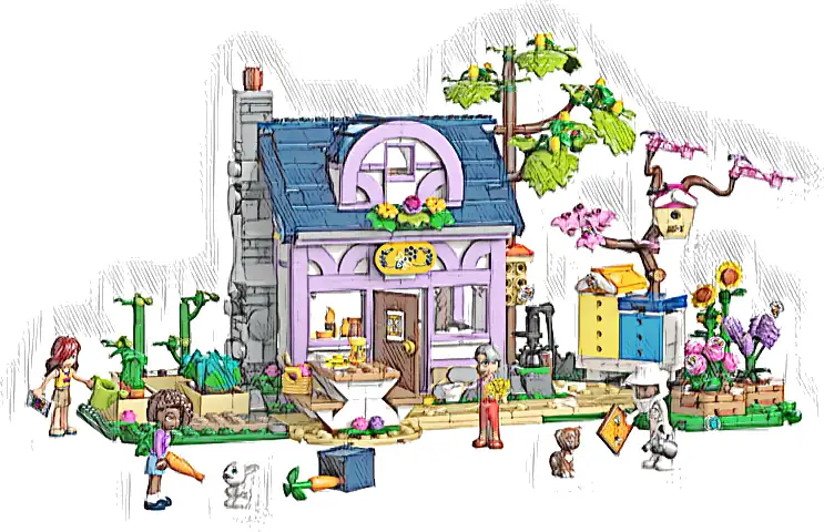 LEGO 42669 Friends Dom pszczelarzy i kwiatowy ogród