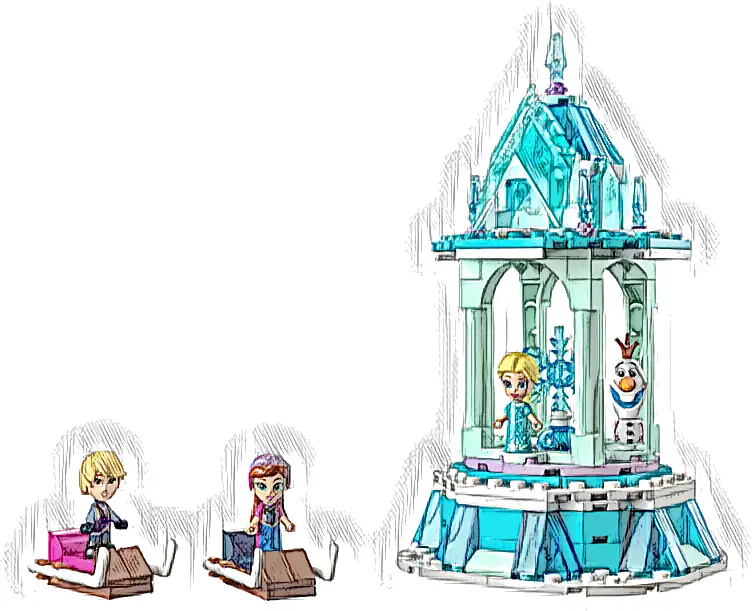 LEGO 43218 Disney Magiczna karuzela Anny i Elzy