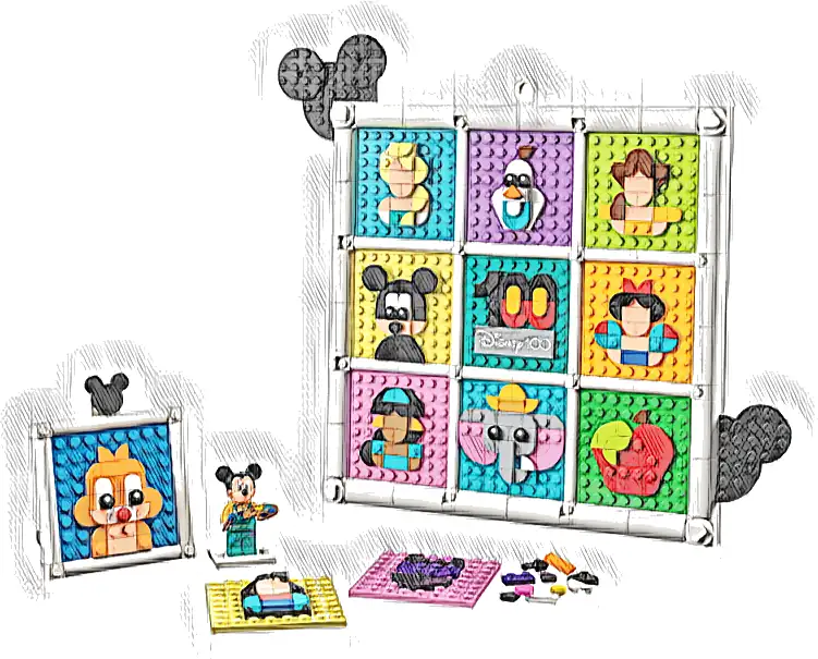 LEGO 43221 Disney 100 lat kultowych animacji Disneya