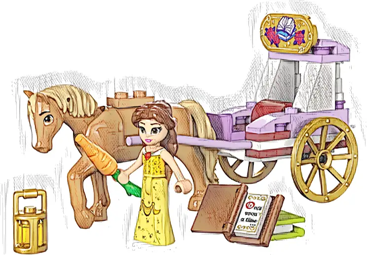 LEGO 43233 Disney Bryczka z opowieści Belli