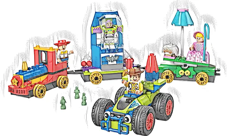 LEGO 43264 Disney Toy Story — Okolicznościowy pociąg i Pan Sterowany