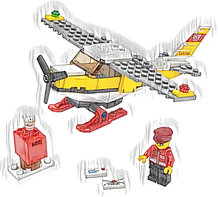 Zestaw LEGO® 60250 LEGO 60250 City Samolot pocztowy