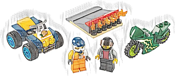 Zestaw LEGO® 60255 LEGO 60255 City Ekipa kaskaderów