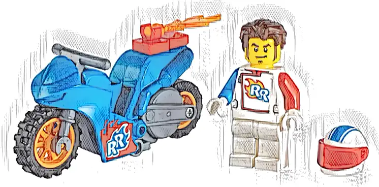 Zestaw LEGO® 60298 LEGO 60298 City Rakietowy motocykl kaskaderski