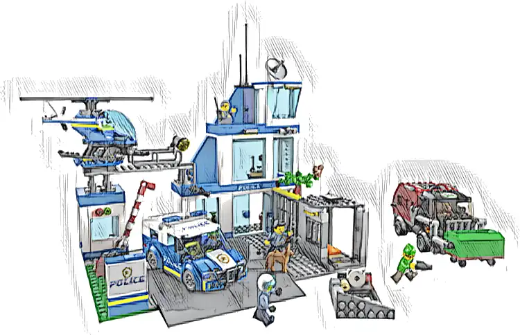 Zestaw LEGO® 60316 LEGO 60316 City Posterunek policji