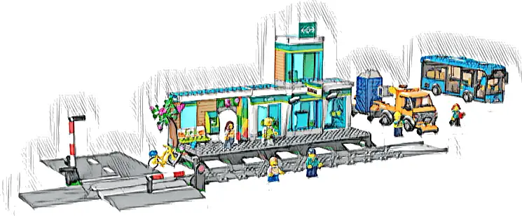 Zestaw LEGO® 60335 LEGO 60335 City Dworzec kolejowy