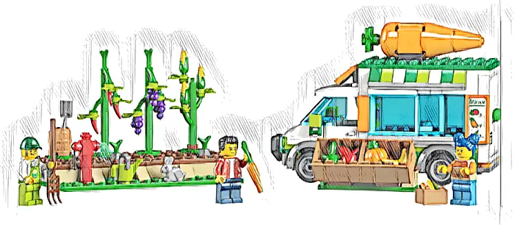 LEGO 60345 City Furgonetka na targu