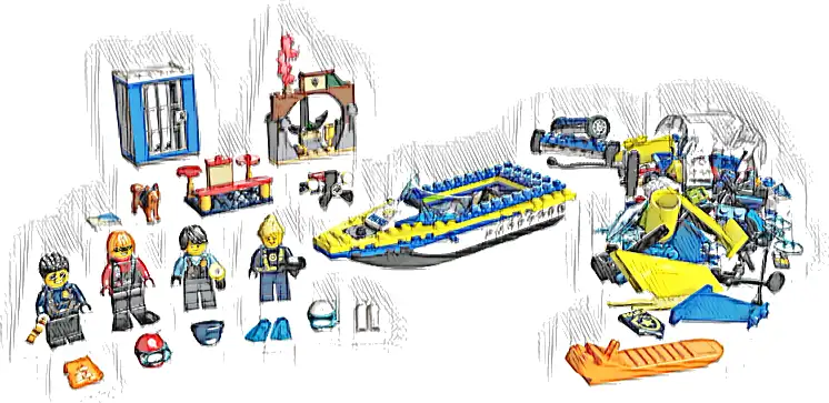 Zestaw LEGO® 60355 LEGO 60355 City Śledztwa wodnej policji