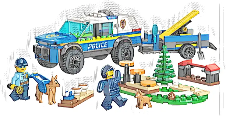 LEGO 60369 City Szkolenie psów policyjnych w terenie