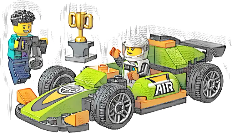 Zestaw LEGO® 60399 LEGO 60399 City Zielony samochód wyścigowy