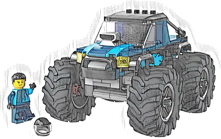 Zestaw LEGO® 60402 LEGO 60402 City Niebieski monster truck