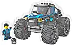 LEGO 60402 City Niebieski monster truck