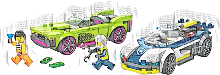 Zestaw LEGO® 60415 LEGO 60415 City Pościg radiowozu za muscle carem