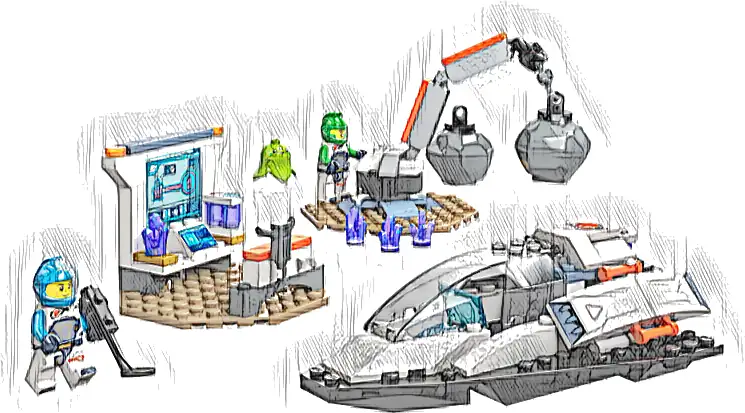 Zestaw LEGO® 60429 LEGO 60429 City Statek kosmiczny i odkrywanie asteroidy