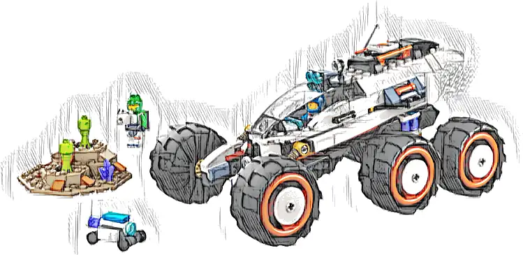 Zestaw LEGO® 60431 LEGO 60431 City Kosmiczny łazik i badanie życia w kosmosie
