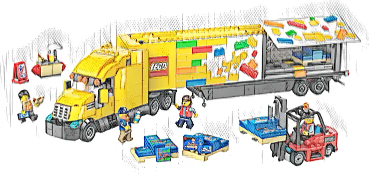 Zestaw LEGO® 60440 LEGO 60440 City Żółta ciężarówka dostawcza
