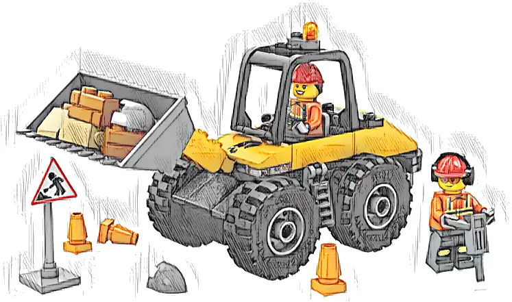 LEGO 60450 City Żółta ładowarka kołowa