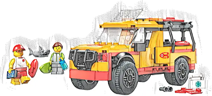 Zestaw LEGO® 60453 LEGO 60453 City Furgonetka ratowników plażowych