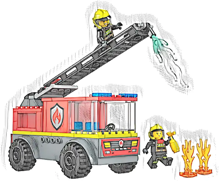 Zestaw LEGO® 60463 LEGO 60463 City Wóz strażacki z drabiną